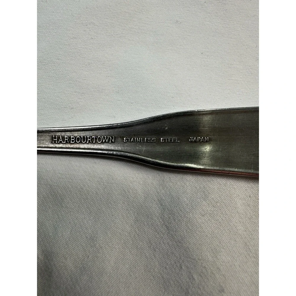 Harbourtown‎ Bead Stainless Flatware 18/10 Beaded Lot Of 4 Soup Table Spoons